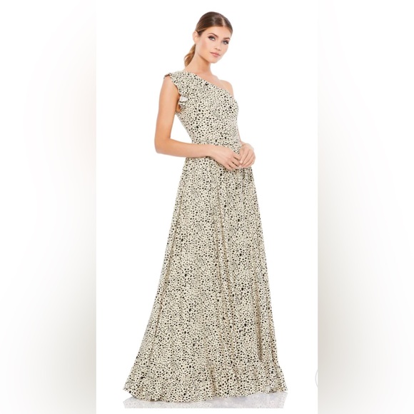 Mac Duggal Dresses & Skirts - New Mac Duggal One Shoulder Animal Print Maxi Dress Size 10